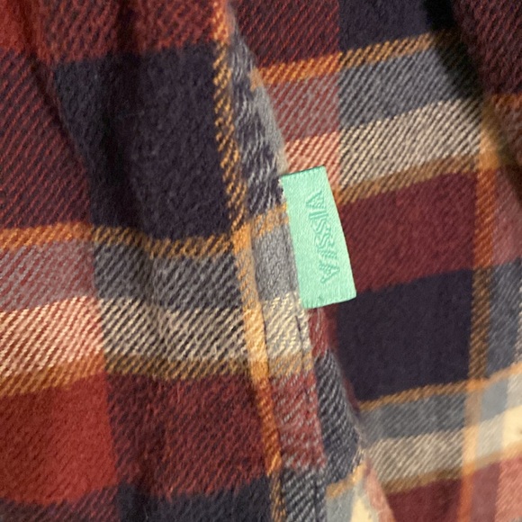 🔥EC🔥VISSLA 100% Cotton Plaid Button Down Collar Flannel Shirt. - Picture 7 of 9
